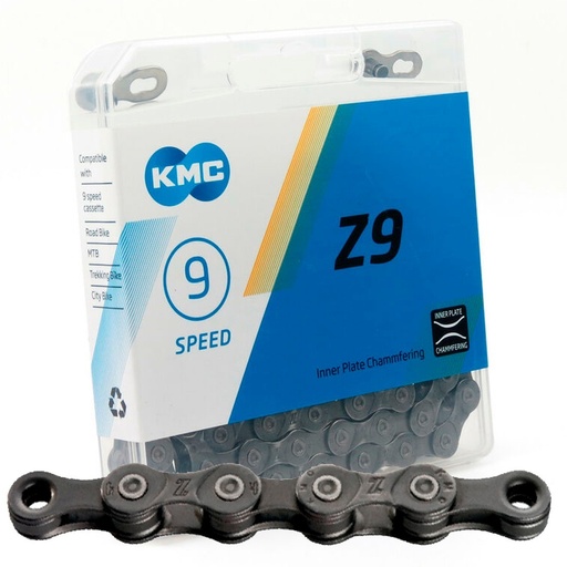 CADENA Z9 DE 1/2"X11/128"X116LINKS KMC 9s